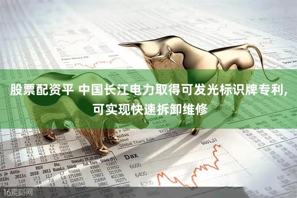 股票配资平 中国长江电力取得可发光标识牌专利, 可实现快速拆卸维修